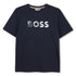 Navy blue t-shirt with &