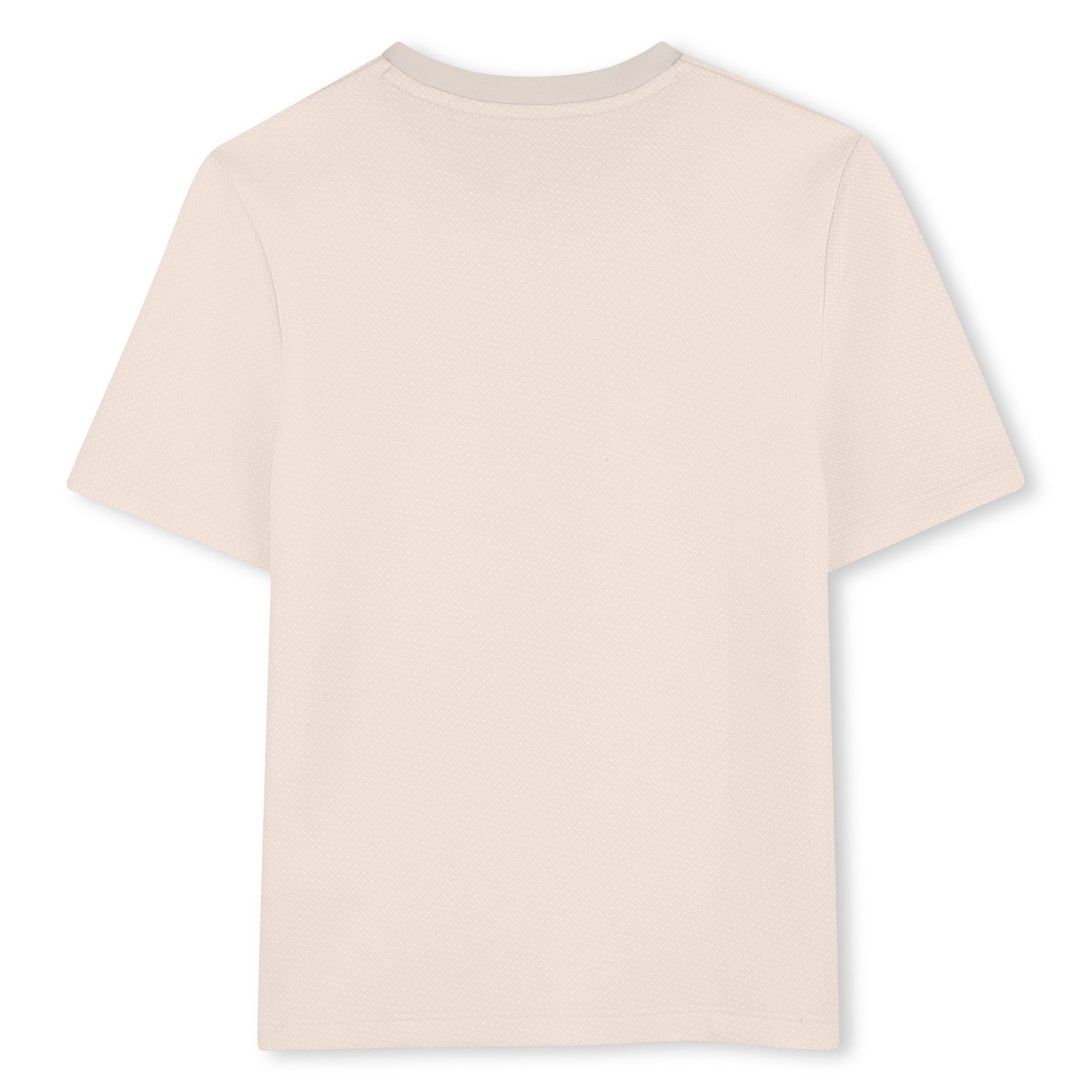 Boys Monogrammed Cotton Interlock T-Shirt in Stone Hugo Boss