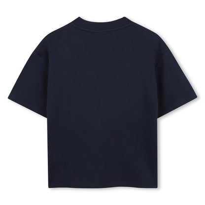 Oversized Cotton Piqué Graphic T Shirt Hugo Boss
