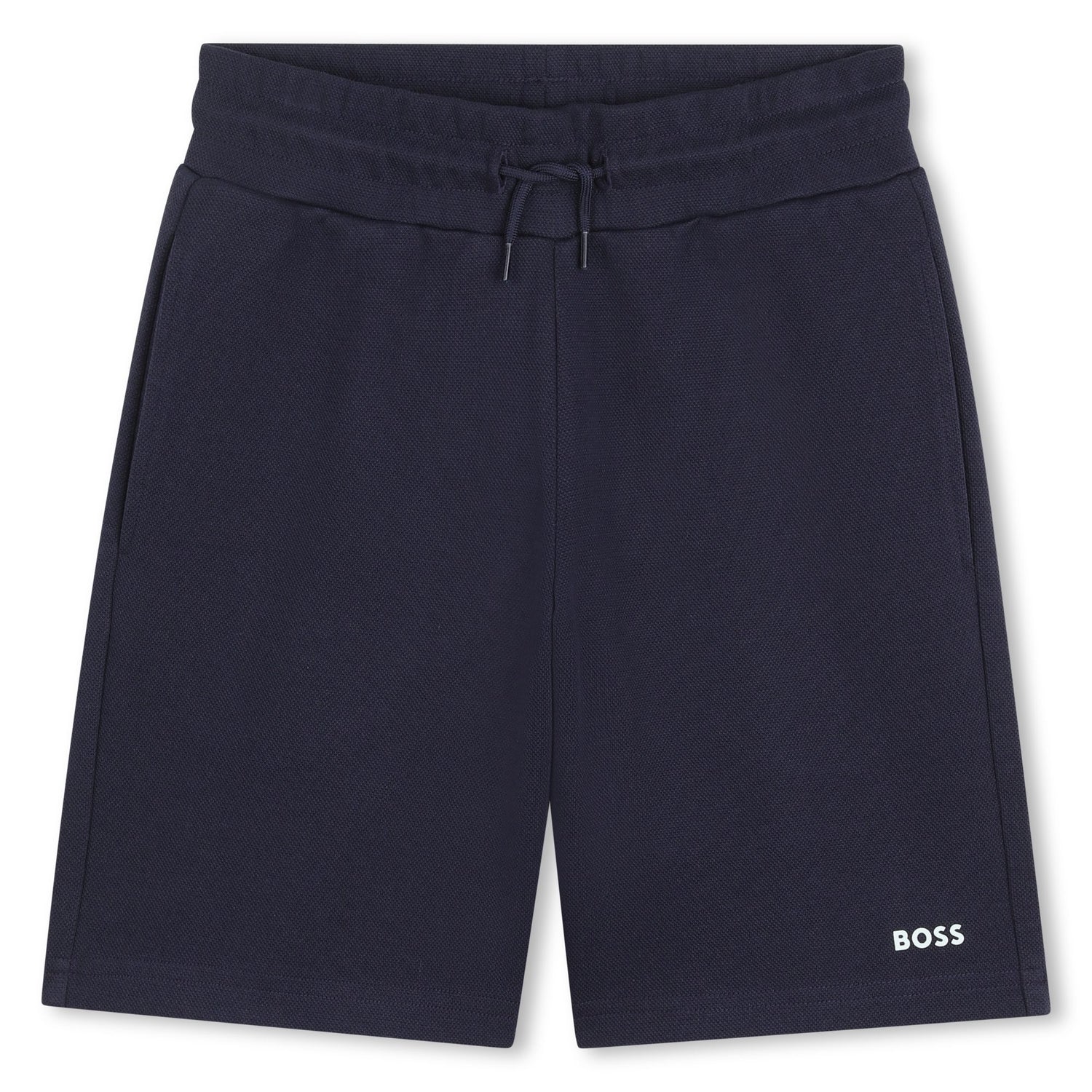 Boys Logo T-Shirt and Piqué Shorts Set in Mint and Navy Hugo Boss