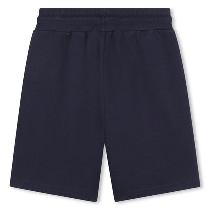 Boys Logo T-Shirt and Piqué Shorts Set in Mint and Navy Hugo Boss
