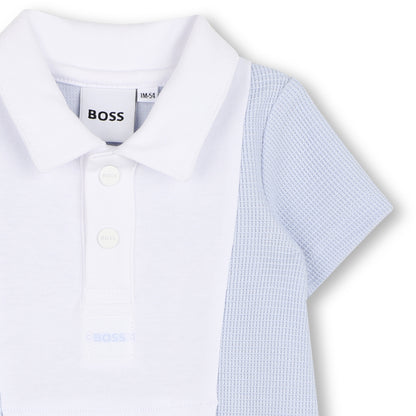 Cotton Waffle Short Jumpsuit Hugo Boss