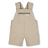 Baby Cotton Jersey Short Overalls in Stone Hugo Boss