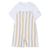 Organic Cotton Stripe Overalls & T-Shirt Gift Set Hugo Boss