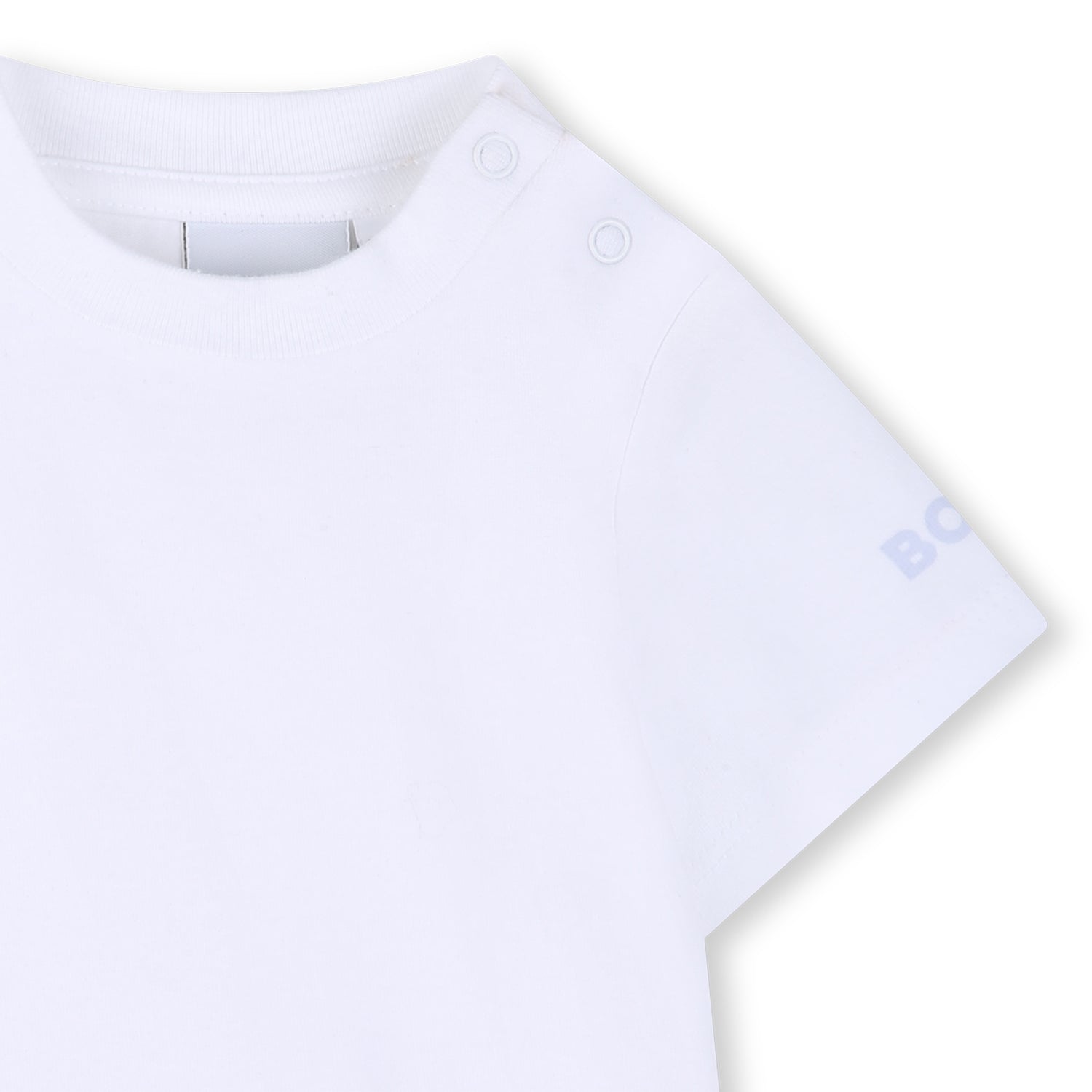 Organic Cotton Stripe Overalls &amp; T-Shirt Gift Set Hugo Boss
