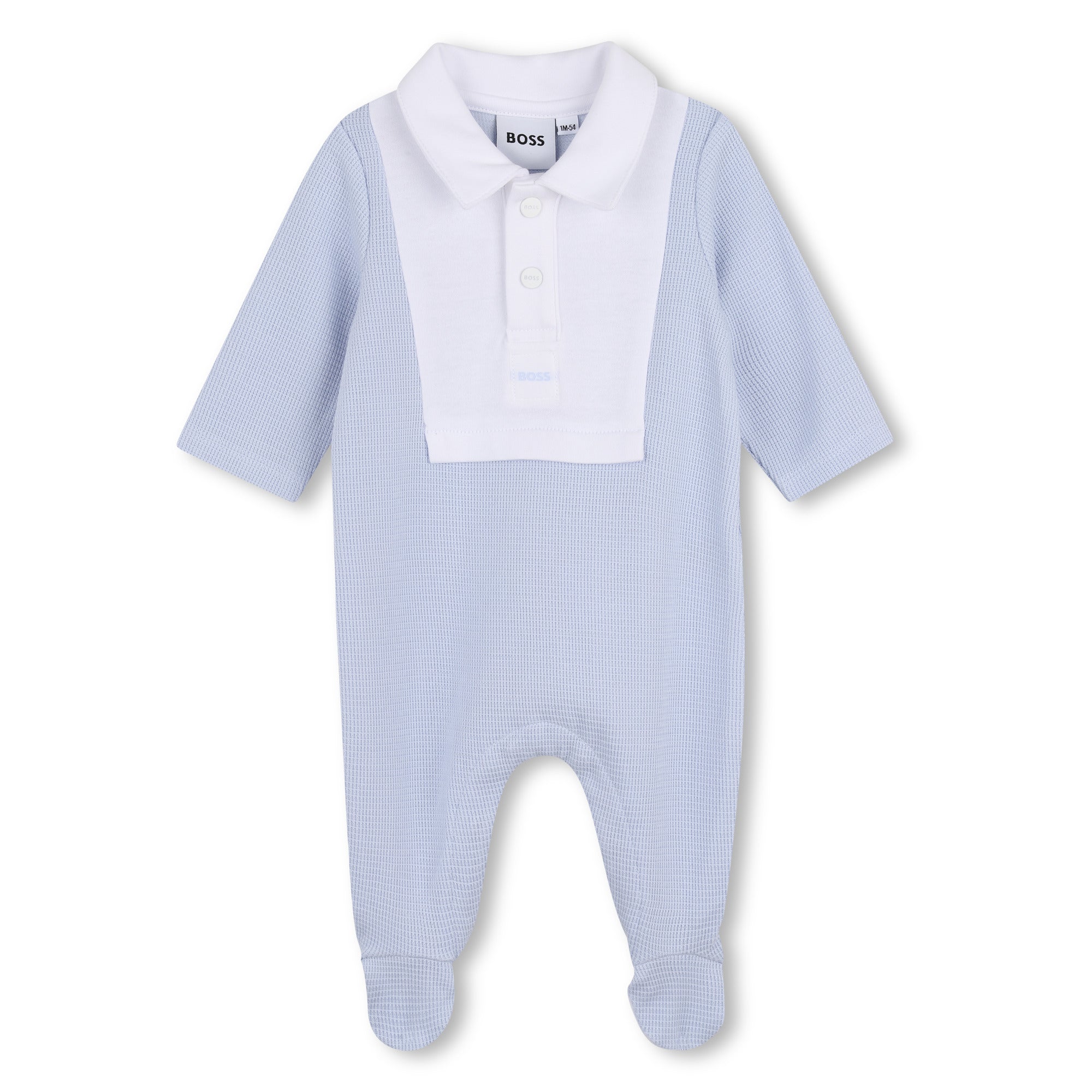 Cotton Waffle Piqué Pyjamas with Polo Collar Hugo Boss