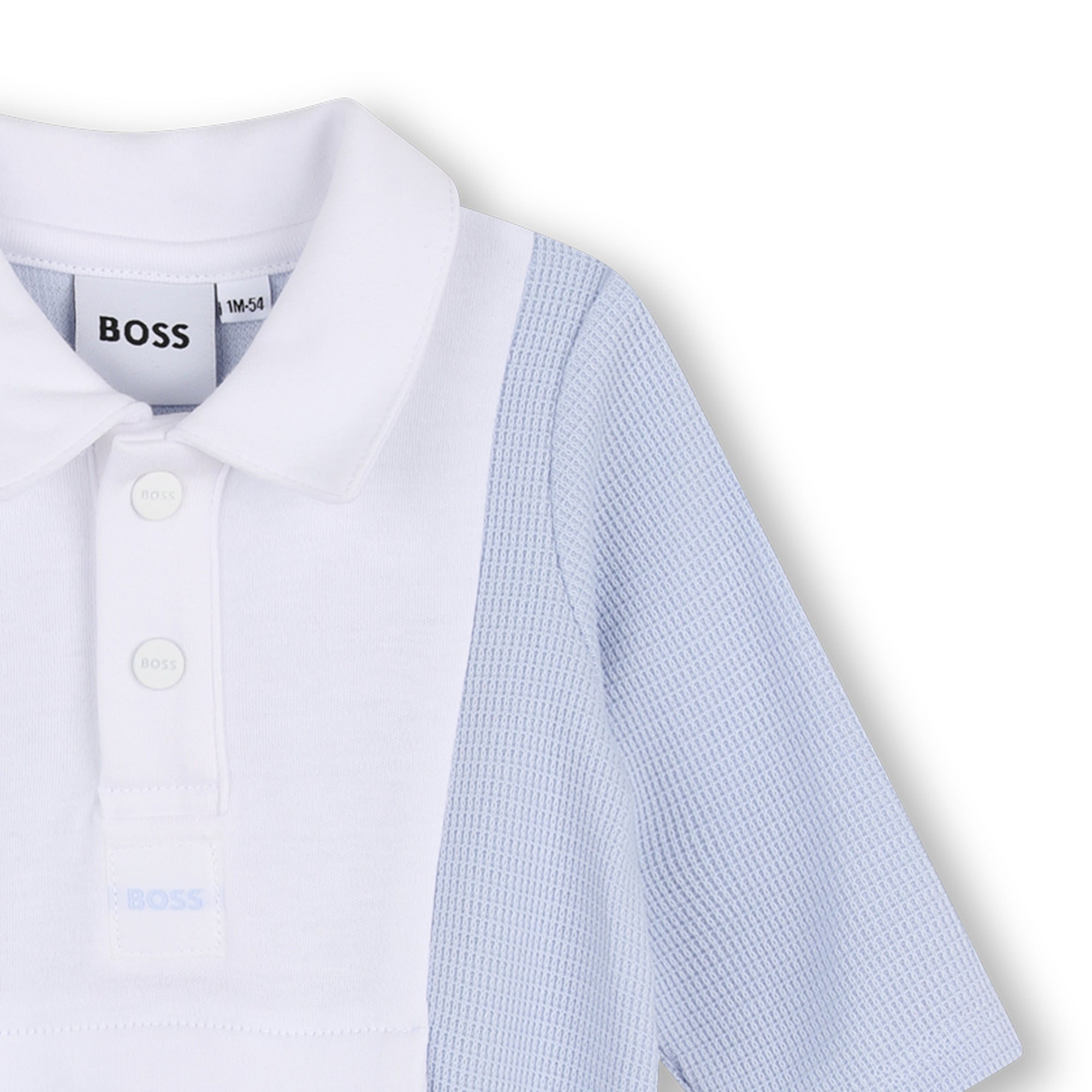 Cotton Waffle Piqué Pyjamas with Polo Collar Hugo Boss