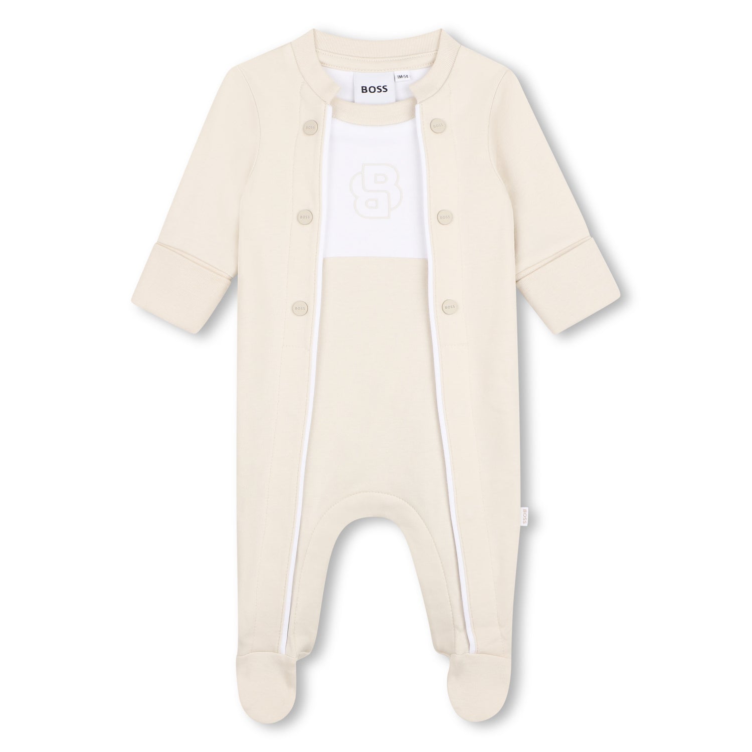 Organic Cotton Interlock Pyjamas with Double Piping Detail Hugo Boss