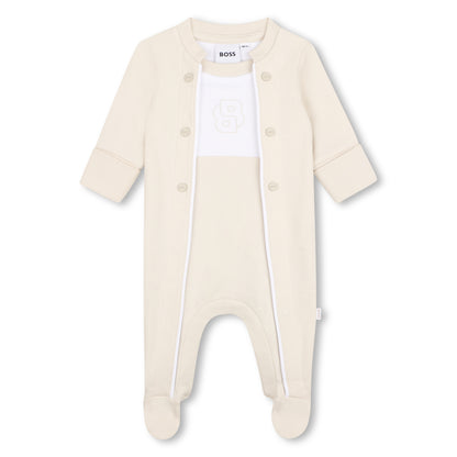Organic Cotton Interlock Pyjamas with Double Piping Detail Hugo Boss