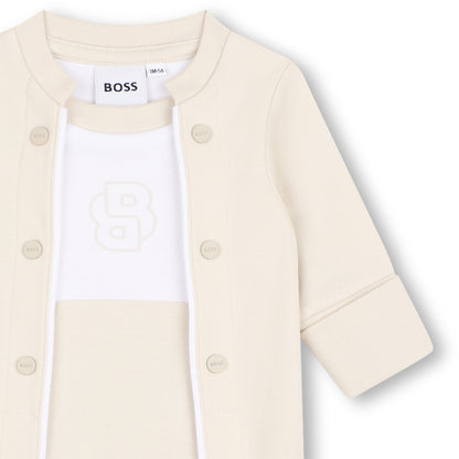 Organic Cotton Interlock Pyjamas with Double Piping Detail Hugo Boss
