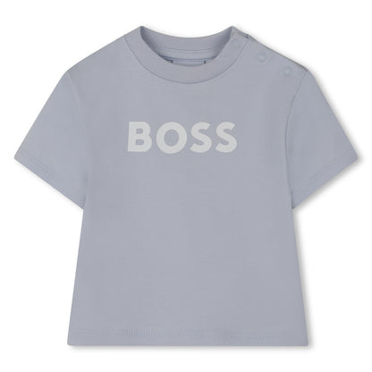 Organic Cotton T-Shirt &amp; Stripe Shorts Gift Set Hugo Boss
