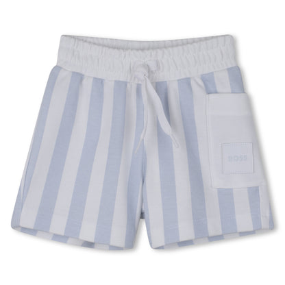 Organic Cotton T-Shirt &amp; Stripe Shorts Gift Set Hugo Boss