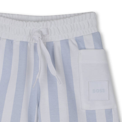 Organic Cotton T-Shirt &amp; Stripe Shorts Gift Set Hugo Boss