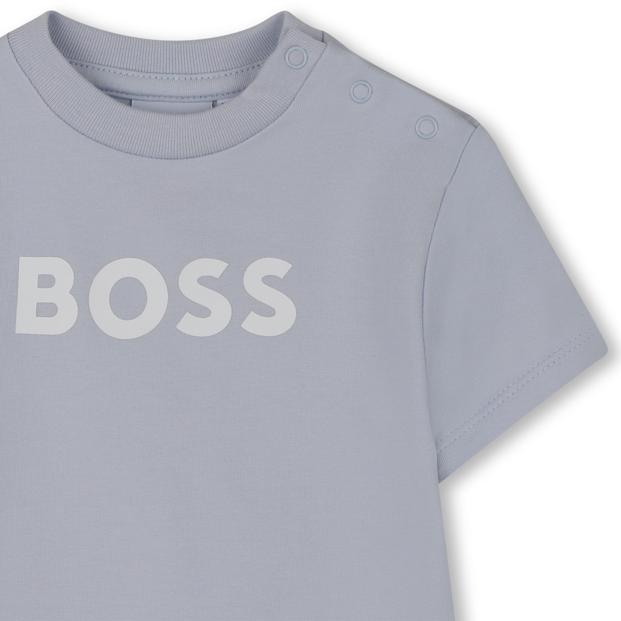 Organic Cotton T-Shirt &amp; Stripe Shorts Gift Set Hugo Boss