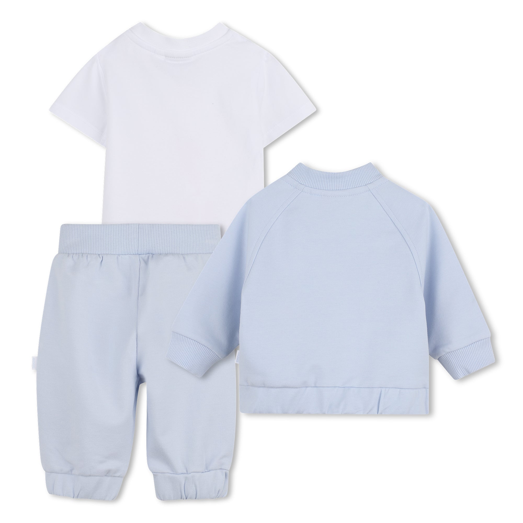 Organic Cotton Cardigan, T-Shirt &amp; Joggers Gift Set Hugo Boss