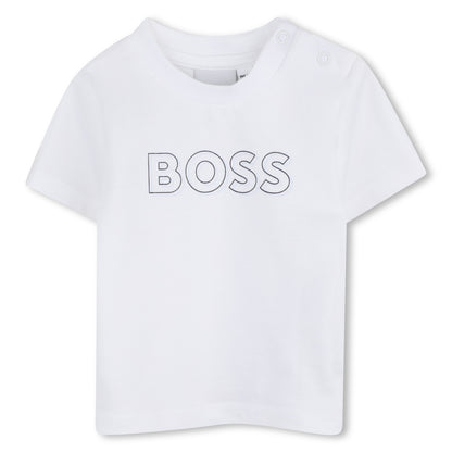 Organic Cotton Cardigan, T-Shirt &amp; Joggers Gift Set Hugo Boss