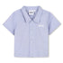 Cotton Shirt and Shorts Set in Oxford Weave Hugo Boss