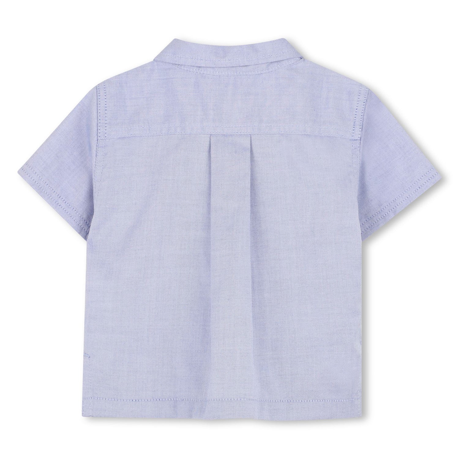 Cotton Shirt and Shorts Set in Oxford Weave Hugo Boss