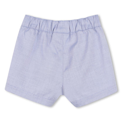 Cotton Shirt and Shorts Set in Oxford Weave Hugo Boss