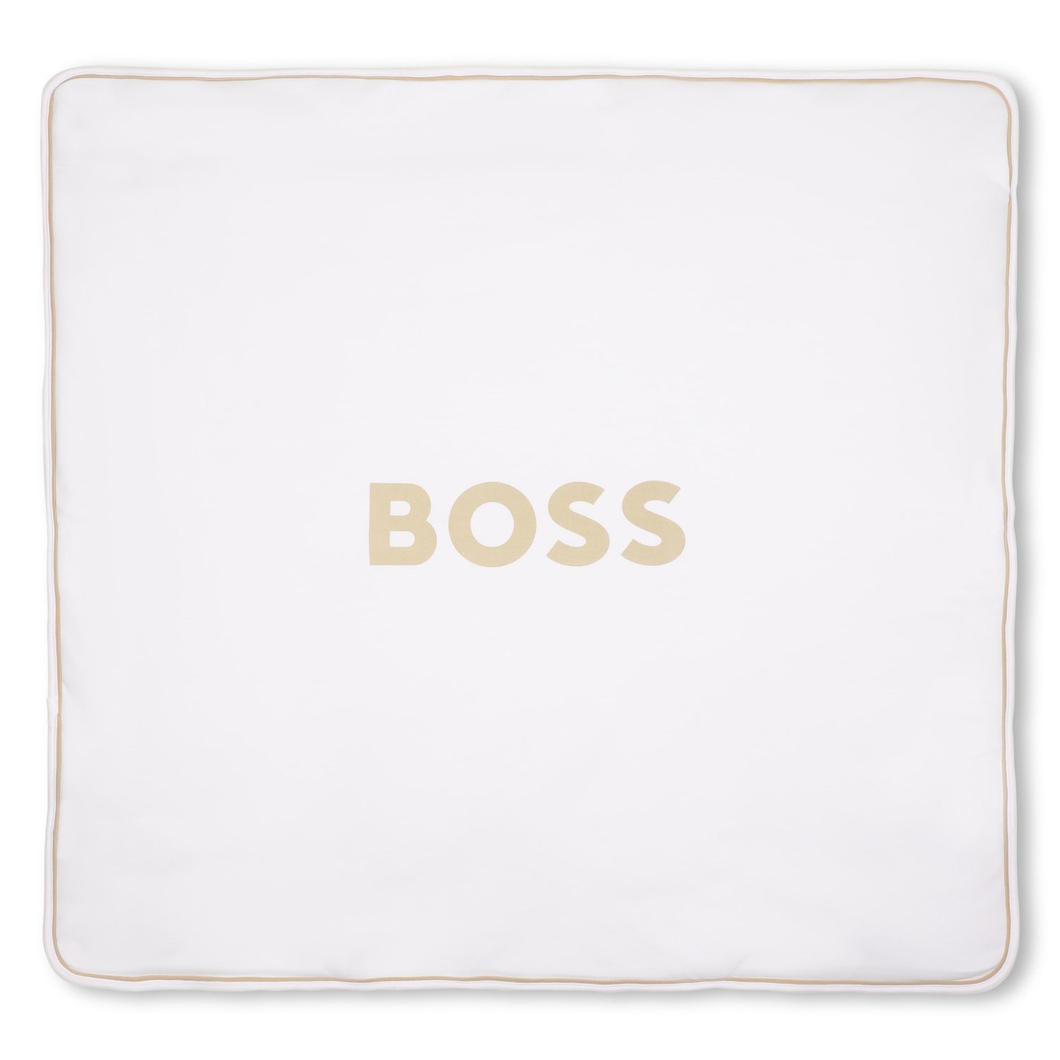 Baby "My First" Bi-Face Striped Blanket in Stone Hugo Boss