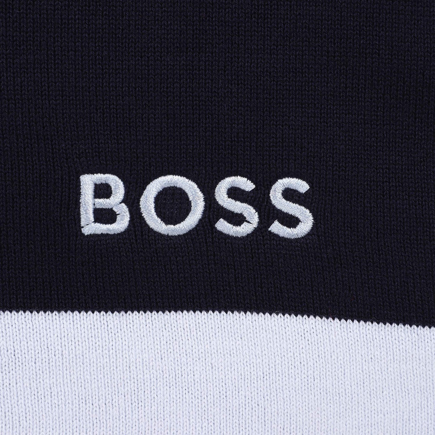 Baby "My First Blanket" in Navy and White Hugo Boss
