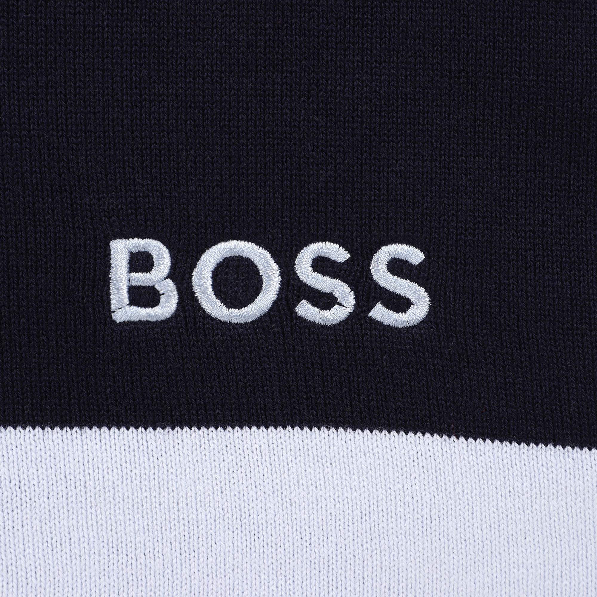 Baby "My First Blanket" in Navy and White Hugo Boss
