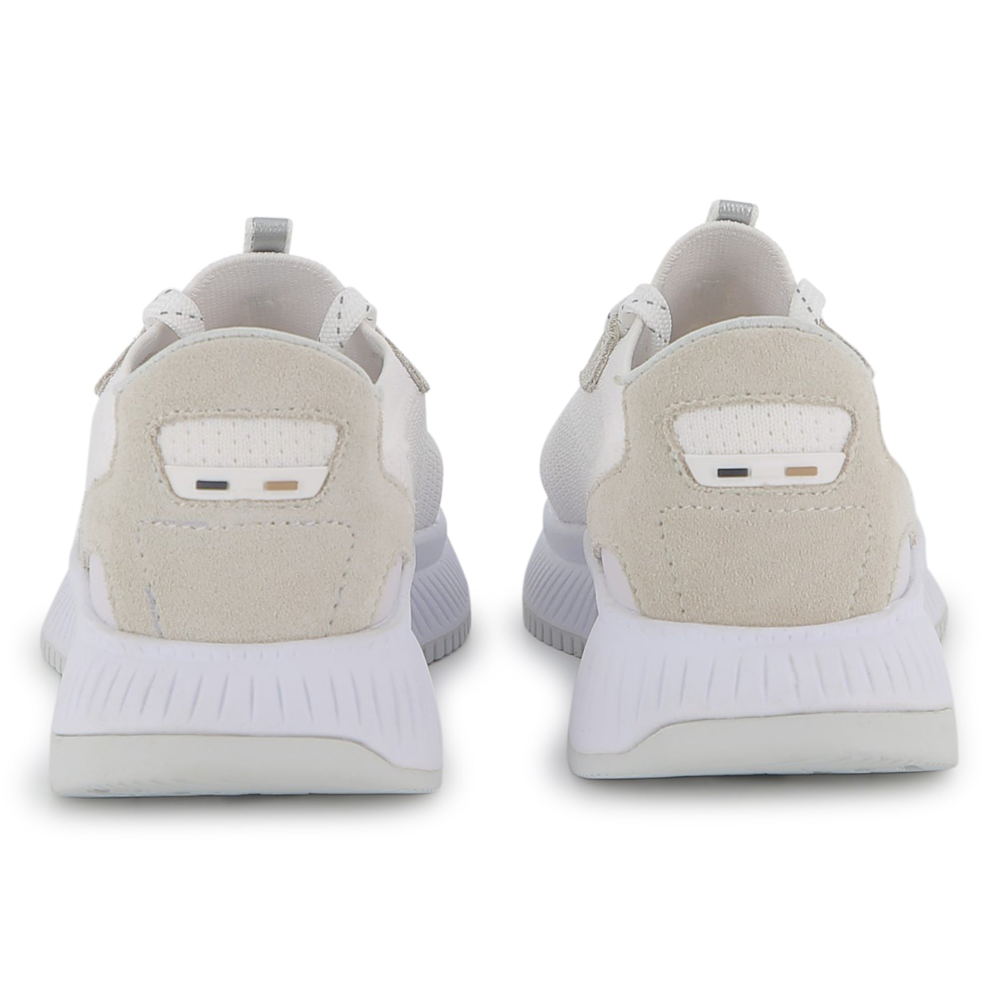 Textile and Suede Low Top Lace Up Sneakers with Cushioned Sole Hugo Boss