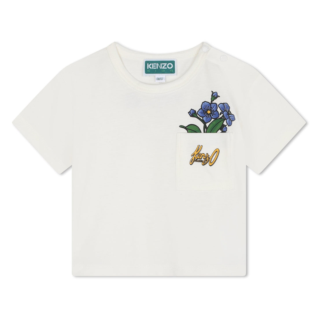 Floral Pocket Short Sleeve Tee Kenzo