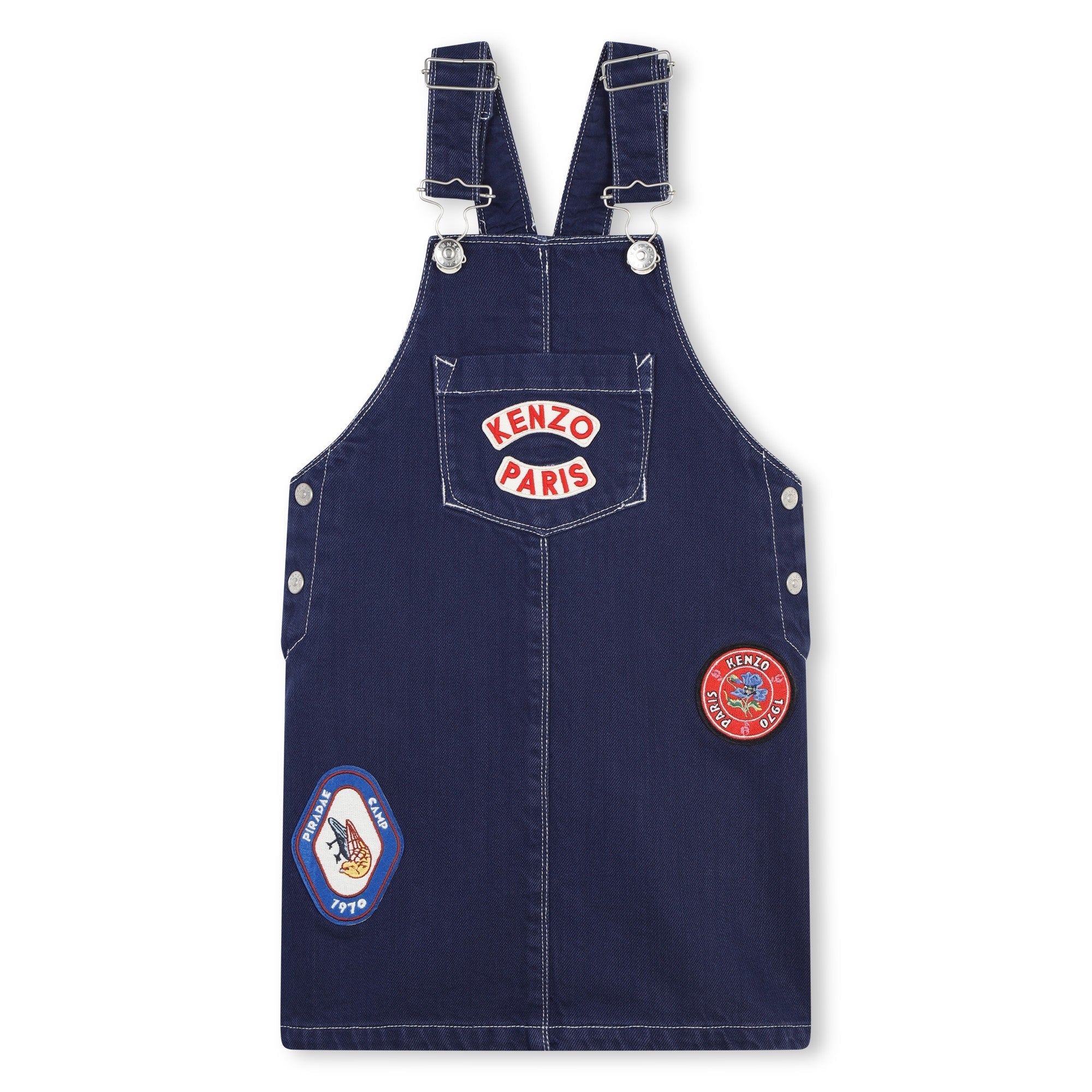 Embroidered Dungaree Dress Kenzo