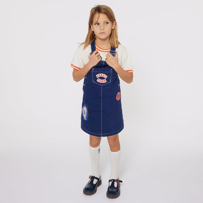 Embroidered Dungaree Dress Kenzo