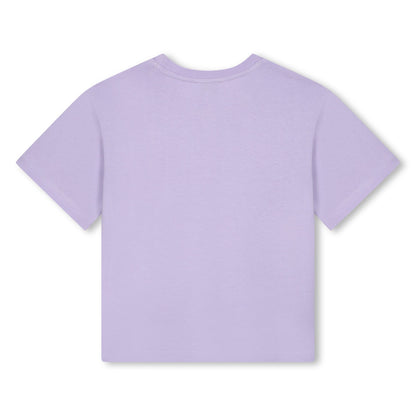 Kids Jersey Tee with "Paris" Print Kenzo