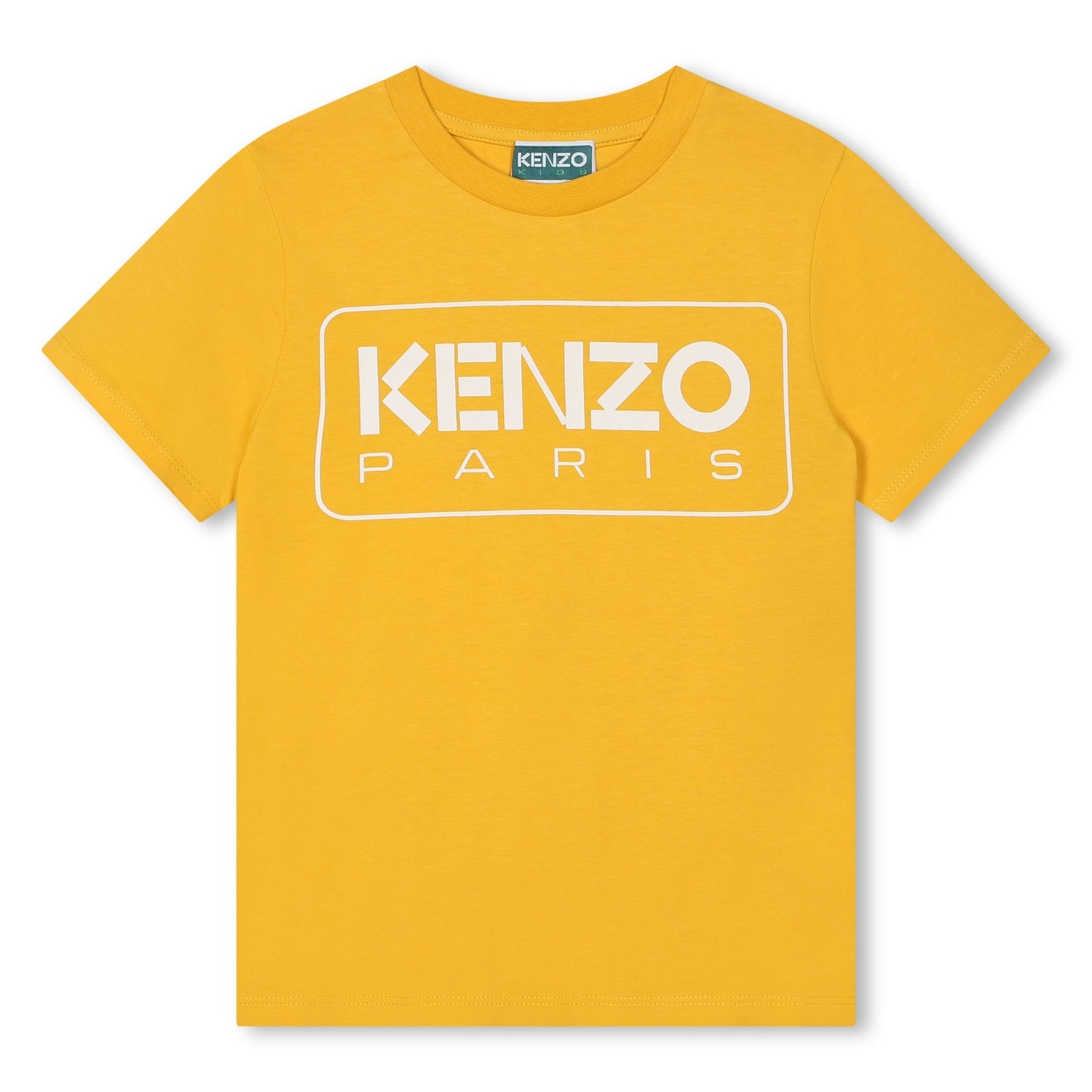 Short Sleeves Jersey Tee-Shirt with "Paris" Print Kenzo