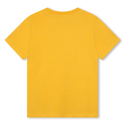 Short Sleeves Jersey Tee-Shirt with "Paris" Print Kenzo