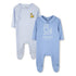 Set of Two Baby Sleepsuits Pink And Blue Set Options Kenzo