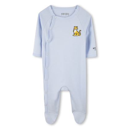 Set of Two Baby Sleepsuits Pink And Blue Set Options Kenzo