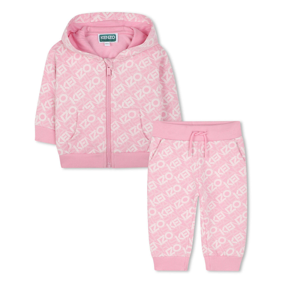 Baby Hooded Cardigan &amp; Trousers Set Kenzo