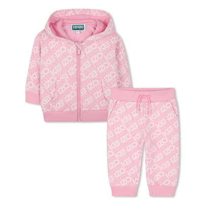 Baby Hooded Cardigan &amp; Trousers Set Kenzo