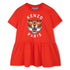 Girls Cotton Dress with Signature Detailing Kenzo