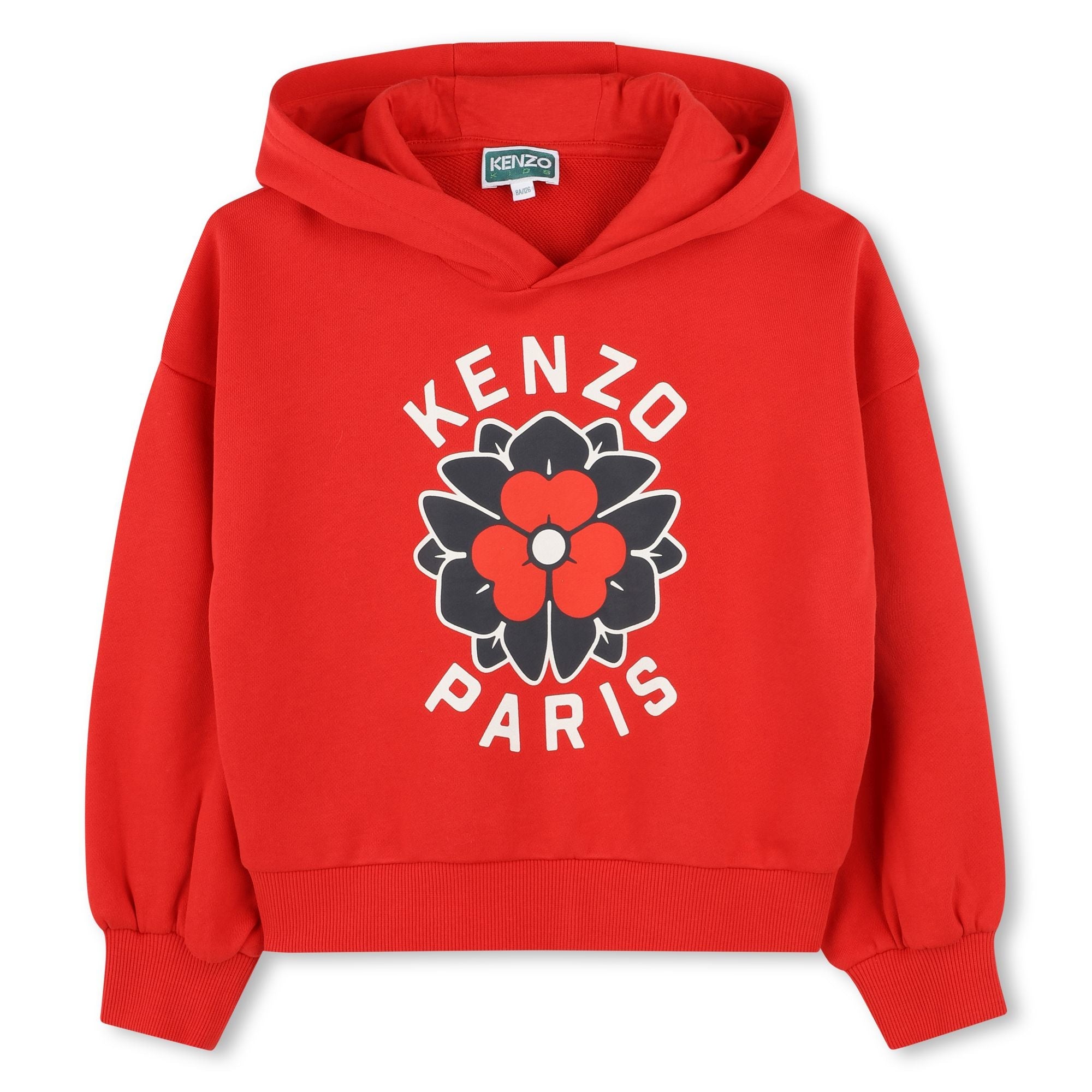 Kids Hooded Sweatshirt with Signature Detailing Kenzo