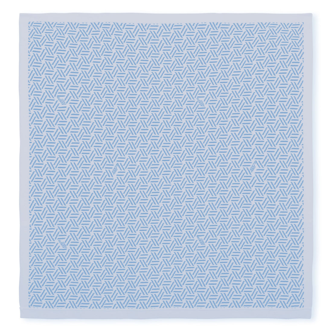 Cotton Baby Blanket with Logo Pattern, Veiled Rose, Sky Blue Kenzo