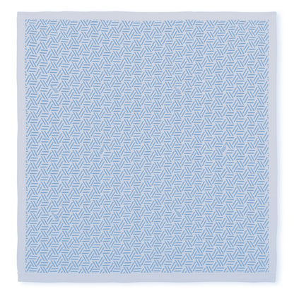 Cotton Baby Blanket with Logo Pattern, Veiled Rose, Sky Blue Kenzo
