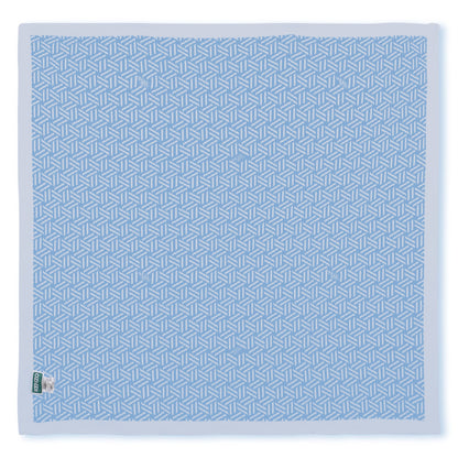 Cotton Baby Blanket with Logo Pattern, Veiled Rose, Sky Blue Kenzo