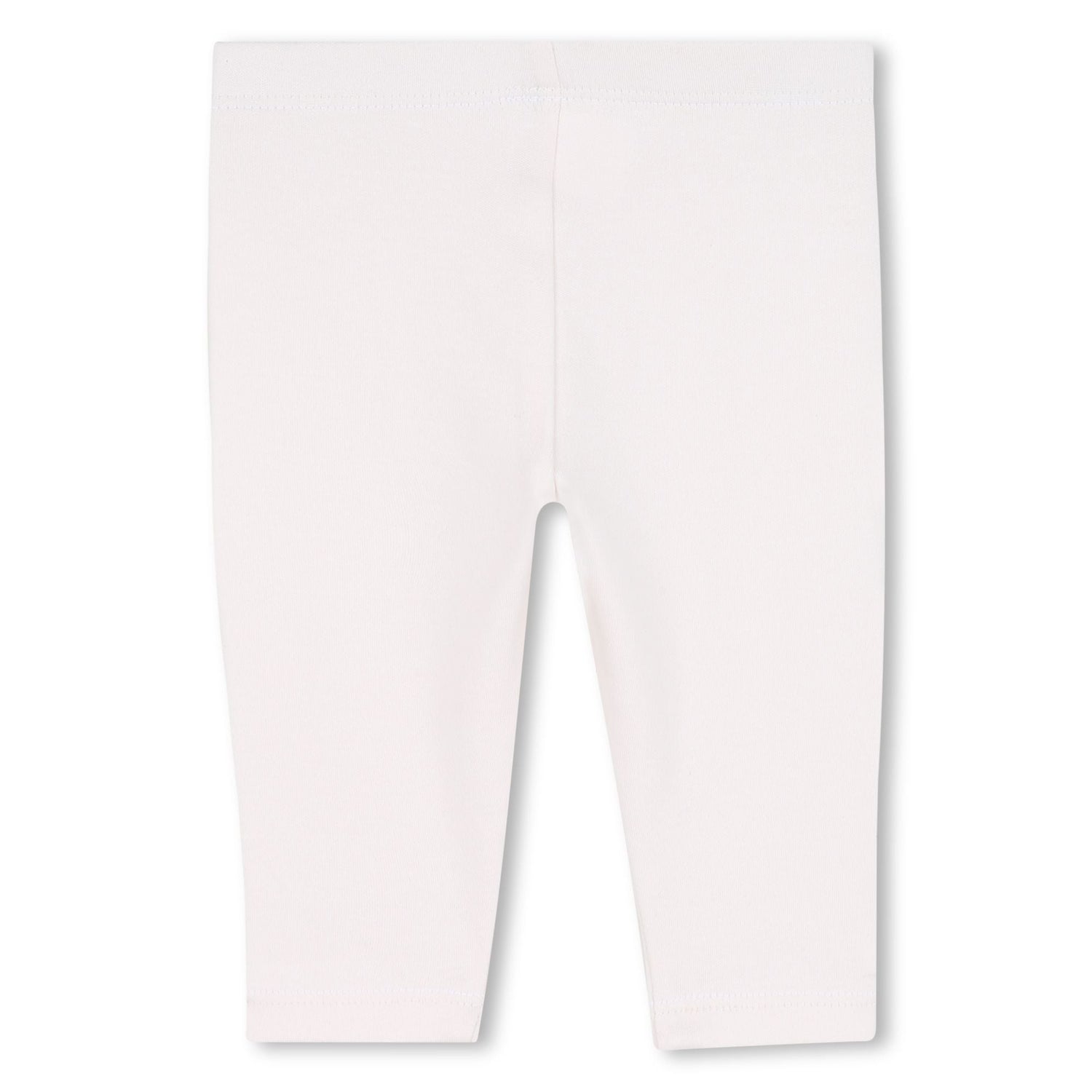 Baby pink dress, white leggings and matching headband set with embroidered detail Kenzo
