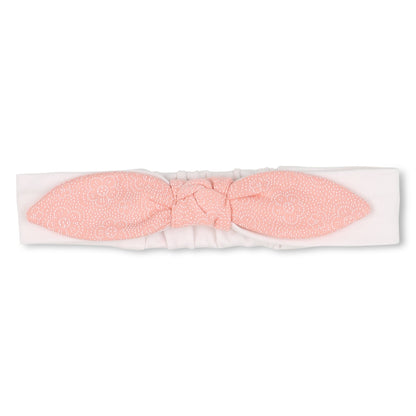 Baby pink dress, white leggings and matching headband set with embroidered detail Kenzo