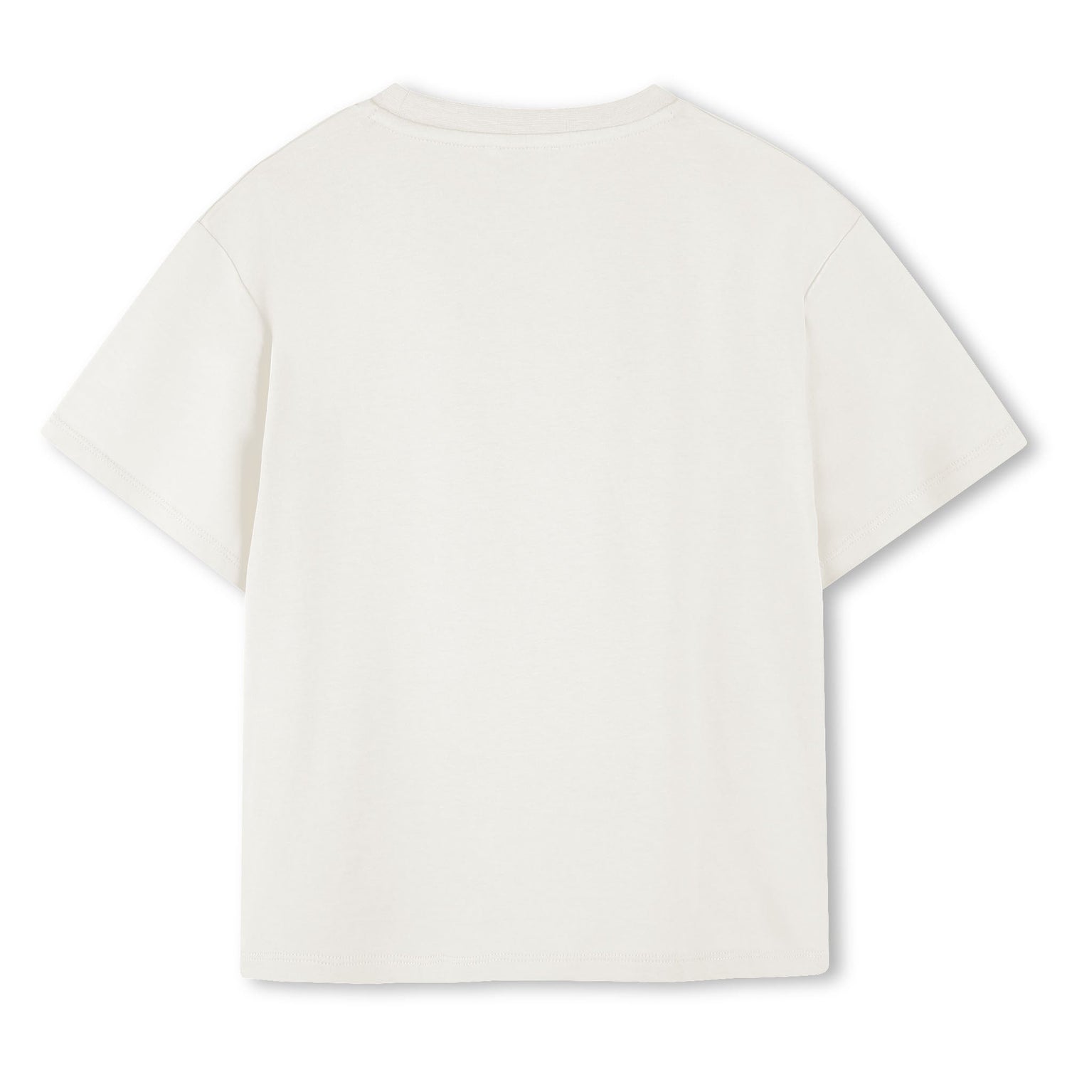 Kids organic cotton t-shirt with roaring tiger logo print Kenzo