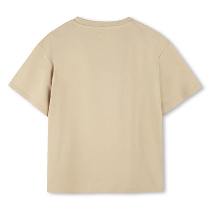 Kids organic cotton t-shirt with roaring tiger logo print Kenzo