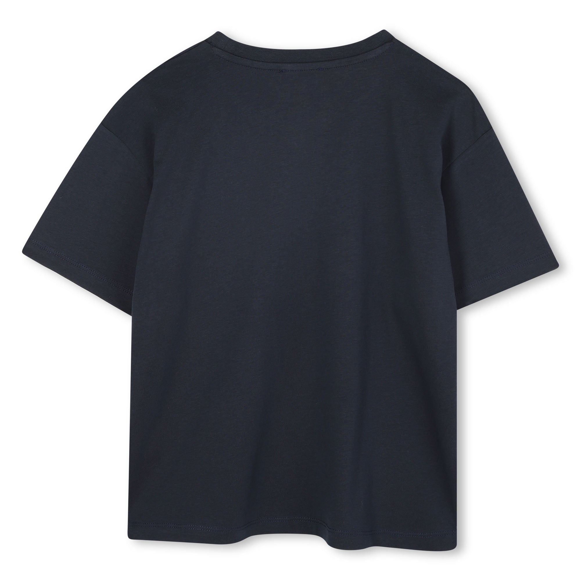 Kids organic cotton t-shirt with roaring tiger logo print Kenzo