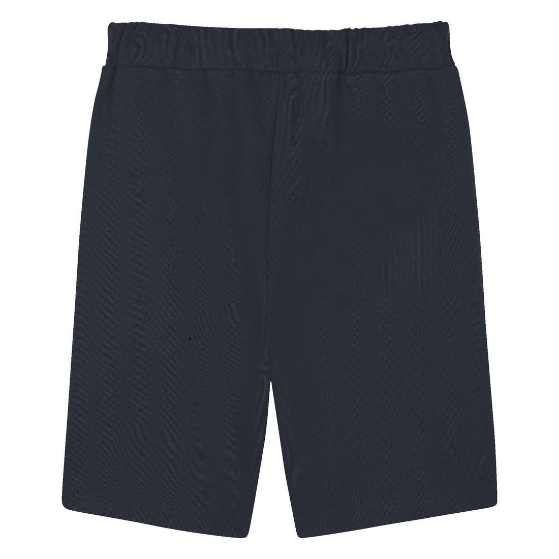 Kids navy cotton Bermuda shorts with drawstring waist and logo print Kenzo