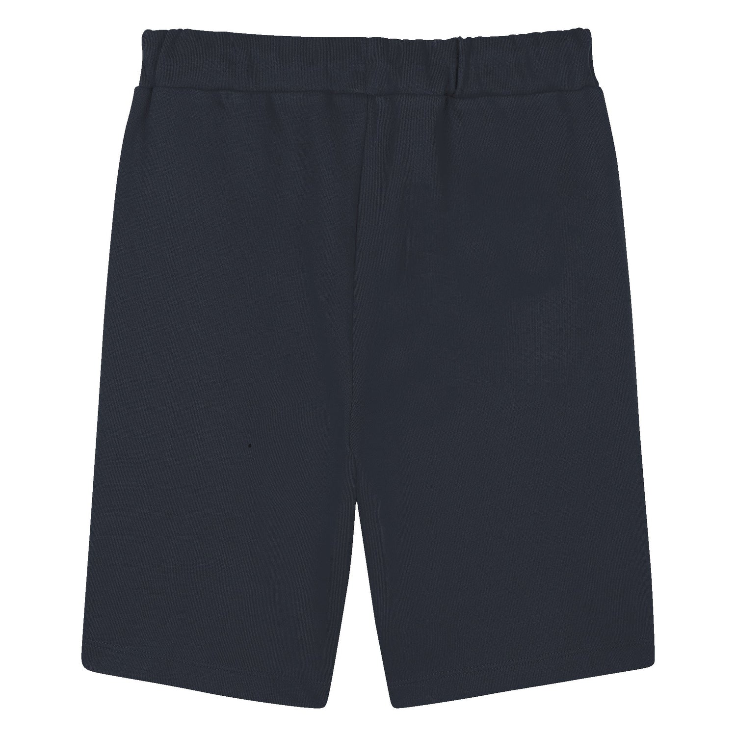Kids navy cotton Bermuda shorts with drawstring waist and logo print Kenzo
