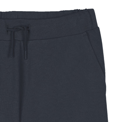 Kids navy cotton Bermuda shorts with drawstring waist and logo print Kenzo